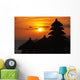 Tanah Lot Temple at sunset, Bali, Indonesia Wall Mural