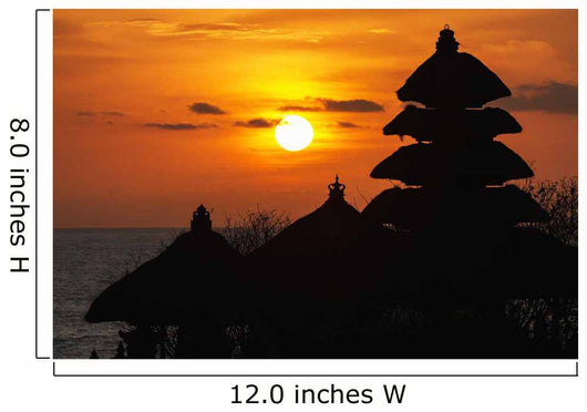 Tanah Lot Temple at sunset, Bali, Indonesia Wall Mural