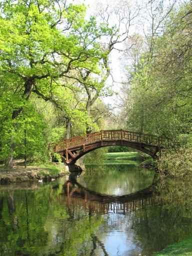 Romantic Bridge Countryside Wall Decal Design 1