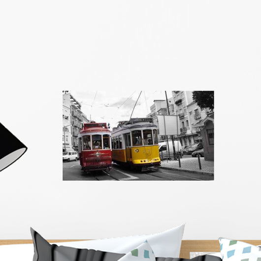 Old-time Tramway Lisbon Wall Decal