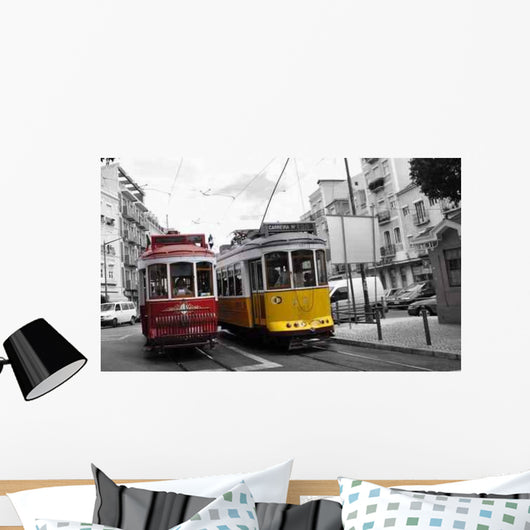 Old-time Tramway Lisbon Wall Decal