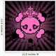 Cute Skull With Crown Wall Mural