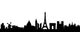 Paris Skyline Wall Decal