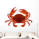 Red crab Wall Decal