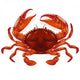 Red crab Wall Decal
