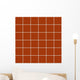 Seamless Orange Tiles with Wall Decal
