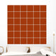 Seamless Orange Tiles with Wall Decal