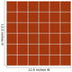 Seamless Orange Tiles with Wall Decal