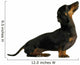 black dachshund sausage dog puppy on a white background Wall Decal