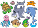 Happy Sea Animals Collection
