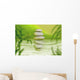 Zen Stones Spa Bamboo Balance Wall Mural