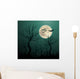 Creepy halloween background Wall Mural