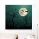 Creepy halloween background Wall Mural