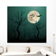Creepy halloween background Wall Mural