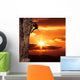 Climber on Sanset Wall Mural