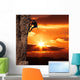 Climber on Sanset Wall Mural