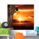 Climber on Sanset Wall Mural