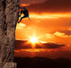 Climber on Sanset Wall Mural