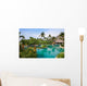 Tropical resort swimming pool Wall Mural