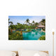 Tropical resort swimming pool Wall Mural