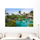 Tropical resort swimming pool Wall Mural