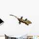 High Angle View of New Caledonian Crested Gecko Wall Decal