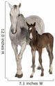 Mare and Her Foal Wall Decal