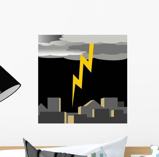 Lightening Bolt Wall Decal