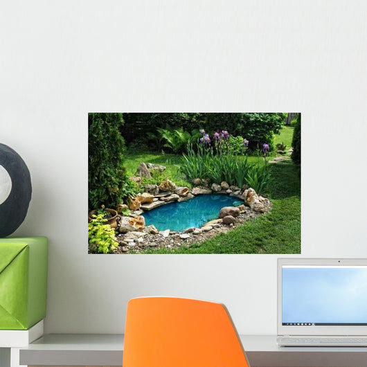 Small Pond Garden Wall Decal