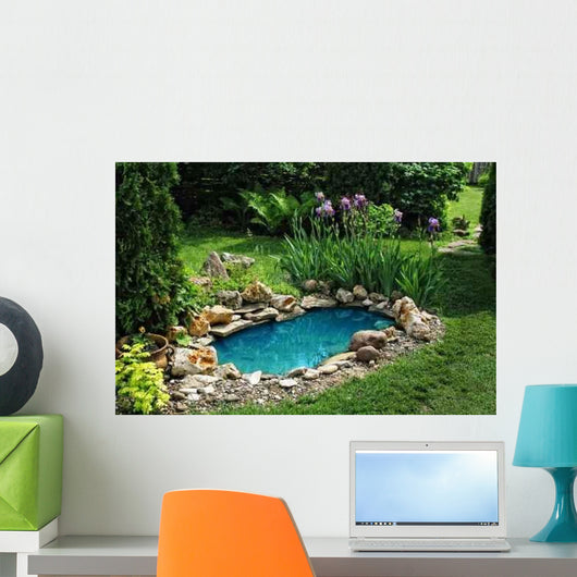 Small Pond Garden Wall Decal
