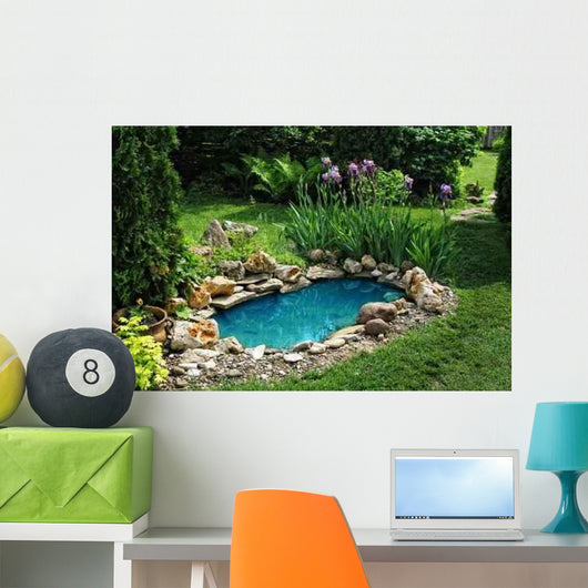 Small Pond Garden Wall Decal