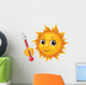 happy sun thermometer Wall Decal