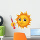 happy sun thermometer Wall Decal