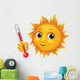 happy sun thermometer Wall Decal