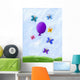Butterflies and Purple Balloon Wall Decal