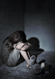 Neglected lonely child Wall Mural