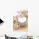 Spa essentials on bamboo mat Wall Mural
