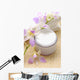 Spa essentials on bamboo mat Wall Mural
