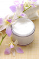 Spa essentials on bamboo mat Wall Mural