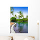 Maldives Pool Tropical Garden Wall Decal