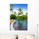 Maldives Pool Tropical Garden Wall Decal