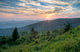 Summer Sunset Landscape on Blue Ridge Parkway Wall Mural