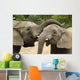 Friendly Elephants Wall Mural