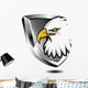 Silver shield with Eagle Wall Decal