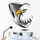 Silver shield with Eagle Wall Decal