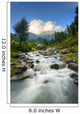 Himalayan Mountains And Stream Vertical Wall Mural