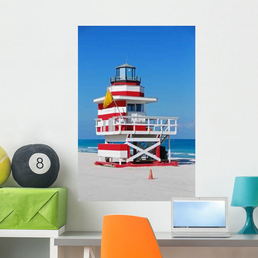 Lifeguard Station Florida Beach Wall Decal