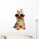 Yorkie in the Glass Wall Decal