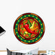 Mexican Hot Chili Peppers Logo Wall Decal