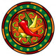 Mexican Hot Chili Peppers Logo Wall Decal